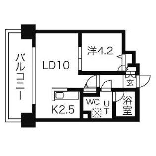 LEONE中島公園【7階】の間取り