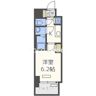 プレサンス扇町駅前【13階】の間取り