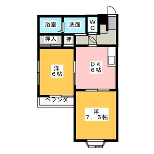 コーポ昭徳I【2階】の間取り