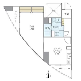 サンハイツ浅草【8階】の間取り