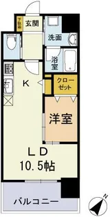 フォレスタ高砂【7階】の間取り