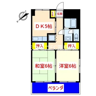 センタービル【5階】の間取り