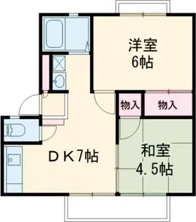 アーバンハイツ(上横田)【2階】の間取り