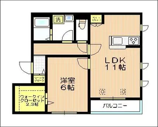 ラフェリオ 上中里【3階】の間取り