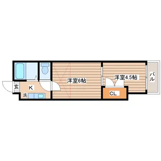 ソラーナ柴田【1階】の間取り