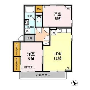 Salt Valley Court【2階】の間取り