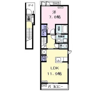 ロータス【2階】の間取り