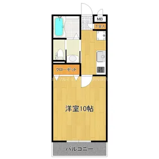 BUENA堀之内南3B棟【3階】の間取り