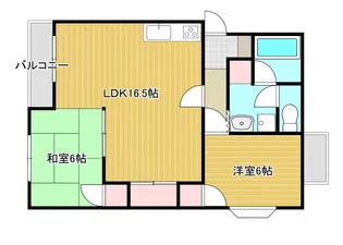 イーストハウスイワサキ【2階】の間取り