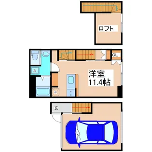 ソレイユ八木山BASEの間取り