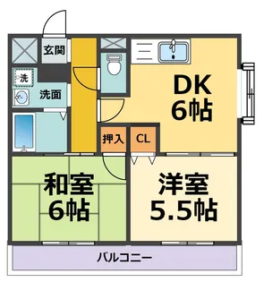 フェリエ甲子園【1階】の間取り
