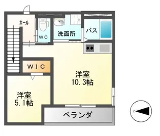 メルヴェイユIV【2階】の間取り