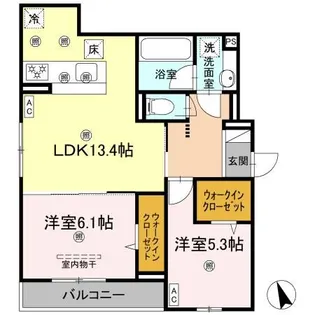 セレーノ コート【2階】の間取り