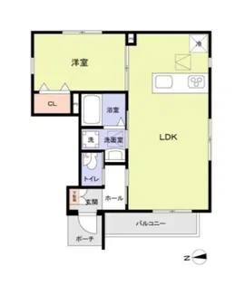 エスポワール西新井【2階】の間取り