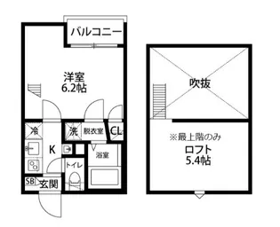 グランクオール千川【3階】の間取り