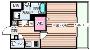 プライマル新大阪【5階】の間取り