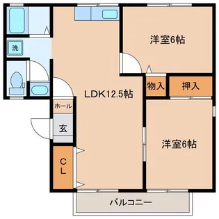 コア・エミナース【1階】の間取り