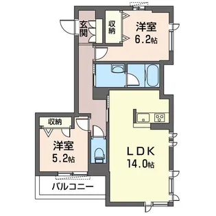メゾニティ六番館【2階】の間取り