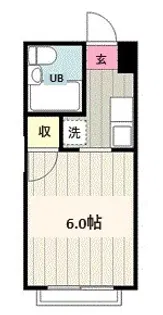 クロノス淵野辺本町【2階】の間取り