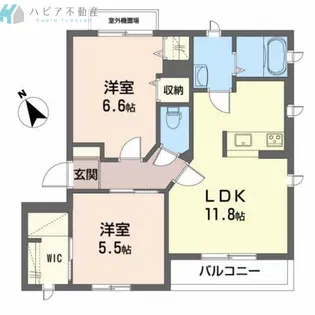 サンクエスト一番丁【2階】の間取り