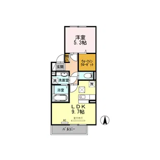 ユーエム・セイラIII【2階】の間取り