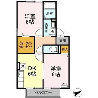 ルミエール大塔 B棟【2階】の間取り