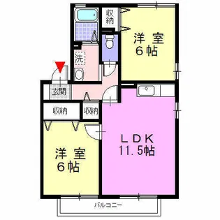 グランドソレイユ【2階】の間取り