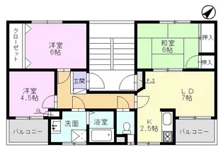リプレイス手賀野【2階】の間取り