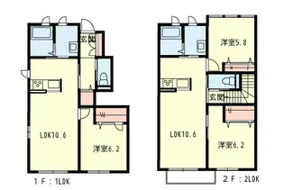 Base四倉【2階】の間取り