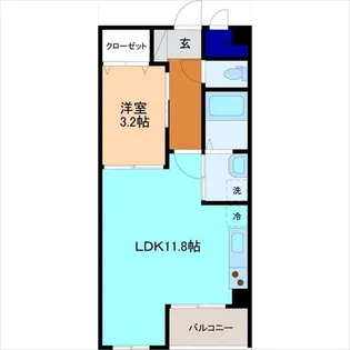 ラ・ペジブル野々市【5階】の間取り