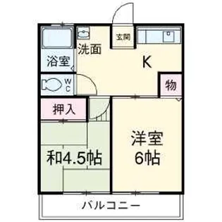 シティハイム イノウエ【2階】の間取り