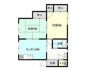 くわはらハイツ【3階】の間取り