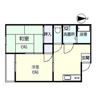 辰巳ハイツ【2階】の間取り