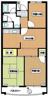 フォーレスト梶ヶ谷【3階】の間取り