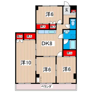 マーメイド【2階】の間取り