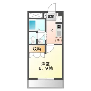 メゾンエスポアール【1階】の間取り
