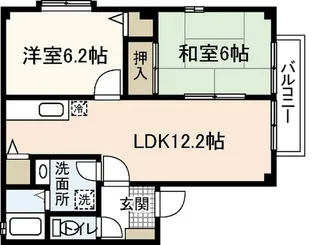 フォブール道岡【1階】の間取り