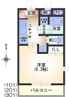 ブリッサ立花【3階】の間取り