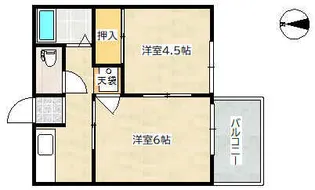 井上ハイツ【2階】の間取り