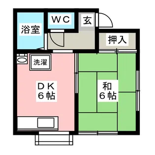 セイユウハイツ【2階】の間取り
