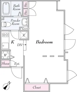 LAPiS幡ヶ谷【1階】の間取り