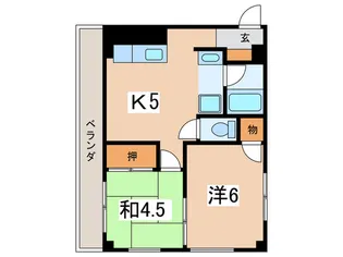 西海岸ハイツ【3階】の間取り