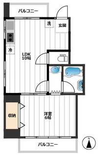 日米ビル【4階】の間取り