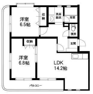 ありえす小山【3階】の間取り