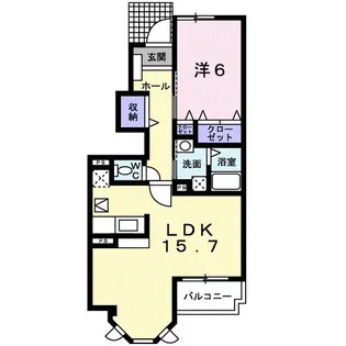 三重県三重郡川越町大字南福崎【アパート】の間取り