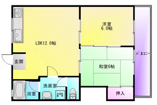ニュータウン中田【2階】の間取り