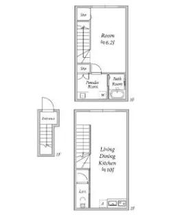1LDKの間取り画像
