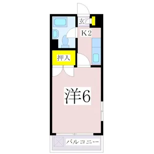 1Kの間取り画像