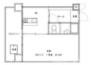 大阪府大阪市浪速区大国1【マンション】の間取り