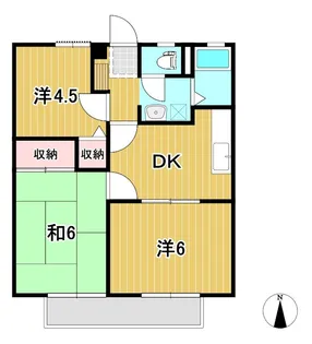 オークハイツ【1階】の間取り
